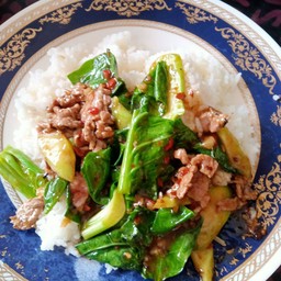 คะน้าเนื้อน้ำมันหอย