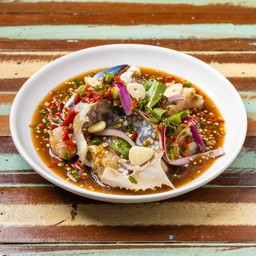 ยำปูม้าสด