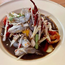 ส้มตำกุ้งสด