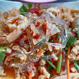 ยำเส้นแก้วกุ้งหมูสับ