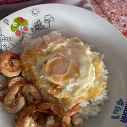 ข้าวกุ้งกระเทียม