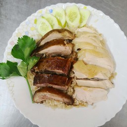 ข้าวมันไก่ต้ม+ข้าวมันเป็ด