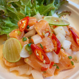 ยำแซลม่อน วาซาบิ