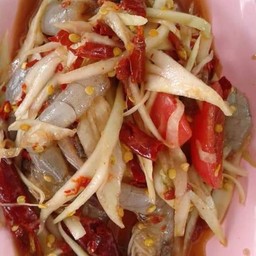 ส้มตำกุ้งสด