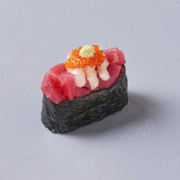ซูชิ ทูน่าสับสลัดไข่ปู