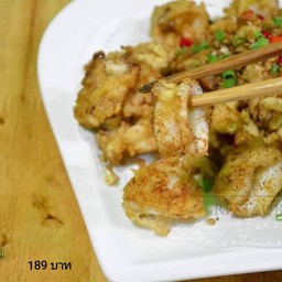 ปลาหมึกทอดพริกเกลือ 盐鱿鱼