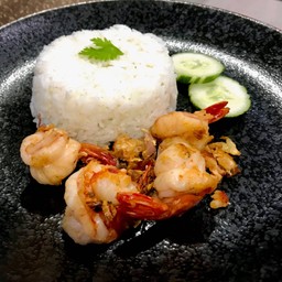 ข้าวราดกระเทียม