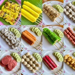 ปาล์มหมึกสดย่างซิ่ง ลูกชิ้นทอดน้ำจิ้มรสเด็ด