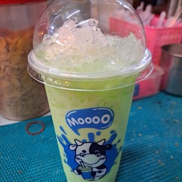 นมเขียวนมสดเย็น