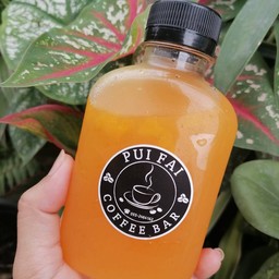 น้ำส้มคั้น มีเนื้อส้ม