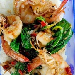 กุ้งอบวุ้นเส้นร้านโปรด&Mild&Mint (หน้าวัดสำโรง)