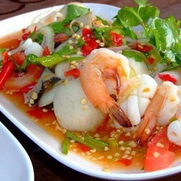 ยำกุ้งสุก