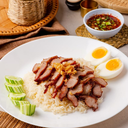 ข้าวมันหมูทอดธรรมดา