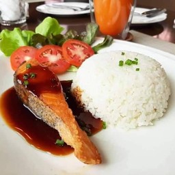 ข้าวแซลม่อนเทอริยากิ