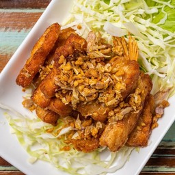 ท้องปลาแซลมอน ทอดน้ำปลา