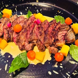 Grilled Beef With Green Curry Sauce