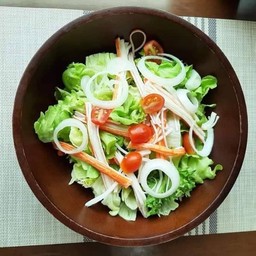 สลัดปูอัดปูไข่กุ้ง