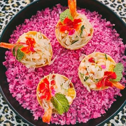 Grilled Prawns With Pomelo Salad