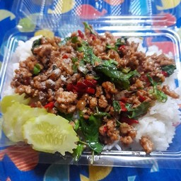 กะเพราหมูสับ(ธรรมดา)