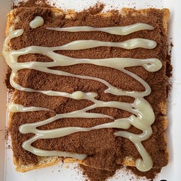 ขนมปังปิ้ง 1-2 ท็อปปิ้ง แผ่นเล็ก 1 แผ่น