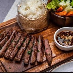 เนื้อย่างโคขุน จิ้มแจ่ว