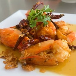 กุ้งทอดซอสมะขาม