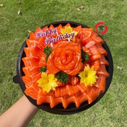 เค้กแซลมอน 500g. (สี่เหลี่ยม)