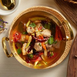 C02ต้มแซ่บหมูเด้ง Hot and Sour Soup with Bouncy Pork