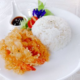 ข้าวกุ้งเทมปุระซอสเทอริยากิ