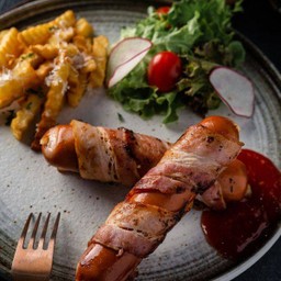 ไส้กรอกพันเบคอน