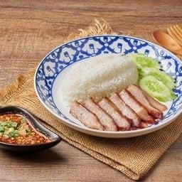 ข้าว+คอหมูย่าง