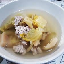 ต้มจืดผักกาดดอง หมูสับ