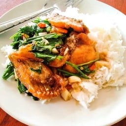 ปลาผัดขึ้นฉ่าย(ราดข้าว)