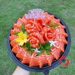 เค้กแซลมอน 500g. (วงกลม)