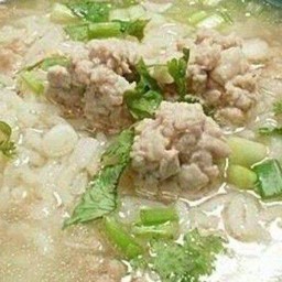 Boiled Rice With Minced Pork