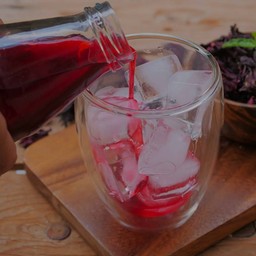 น้ำกระเจี๊ยบบรรจุขวด220ccjk