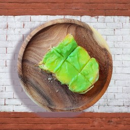 ขนมปังปิ้ง สังขยาใบเตย