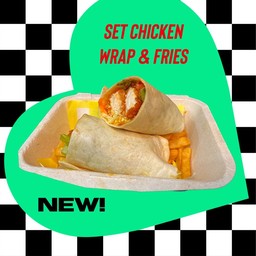 New Set Chicken wrap n' Fries เซทชิคเก้นแวรปและเฟรนซ์ฟรายส์