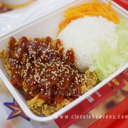 ข้าวไก่กรอบ สไปซีเผ็ดคูณ2