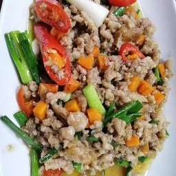 หมูสับผัดปลาเค็ม