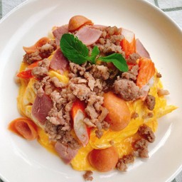 ข้าวไข่ข้นคุณหนู   (ข้าวหอมมะลิ)