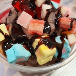 ปังเย็น มะพร้าวปั่นนมสดรสโกโก้