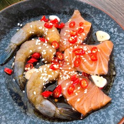 (จานเล็ก) ม่อน+กุ้งดองเกาหลี