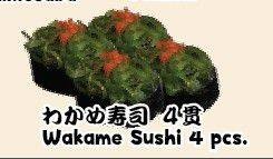 Wakame sushi 4 pcs