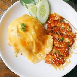 ข้างไข่ข้น+ไก่กรอบฮอตแอนด์สไปซี่