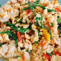 กะเพราหมู (กับ)