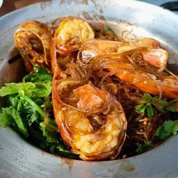 กุ้งอบวุ้นเส้น (กุ้งใหญ่)