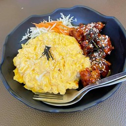 ข้าวไข่ข้น+ไก่ปุ๊กปิ๊ก