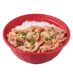 ข้าวหน้าหมูผัดซอสทรัฟเฟิล