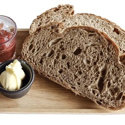 ST1 ขนมปังปิ้ง เนย แยม Toast + Butter & Jam